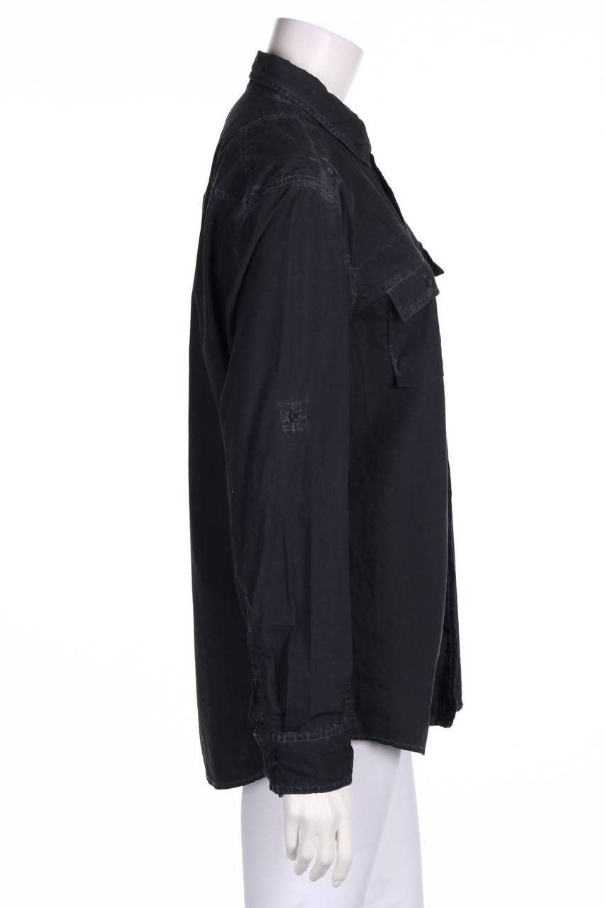 Carou Calvin Klein Hemd-Bluse Aus Baumwolle Mit Aufgesetzten Taschen