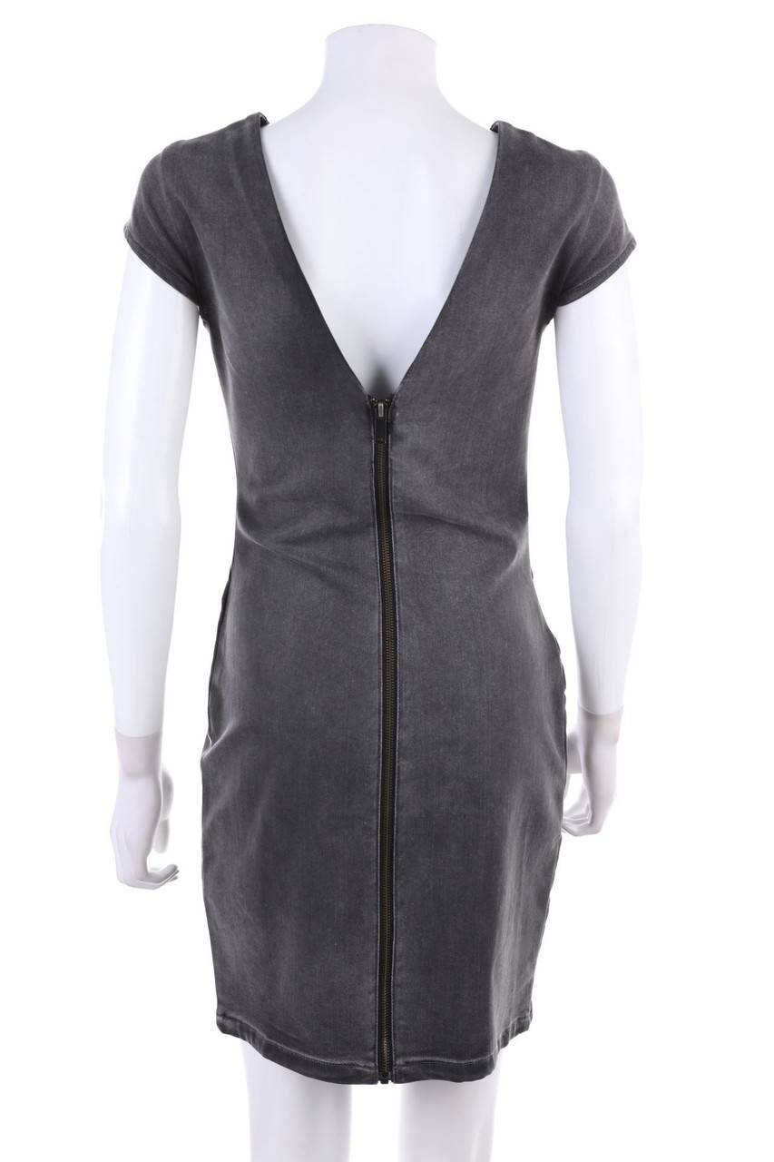 Carou Calvin Klein Jeans Denim-Etui-Kleid Mit Tiefem Rückenausschnitt