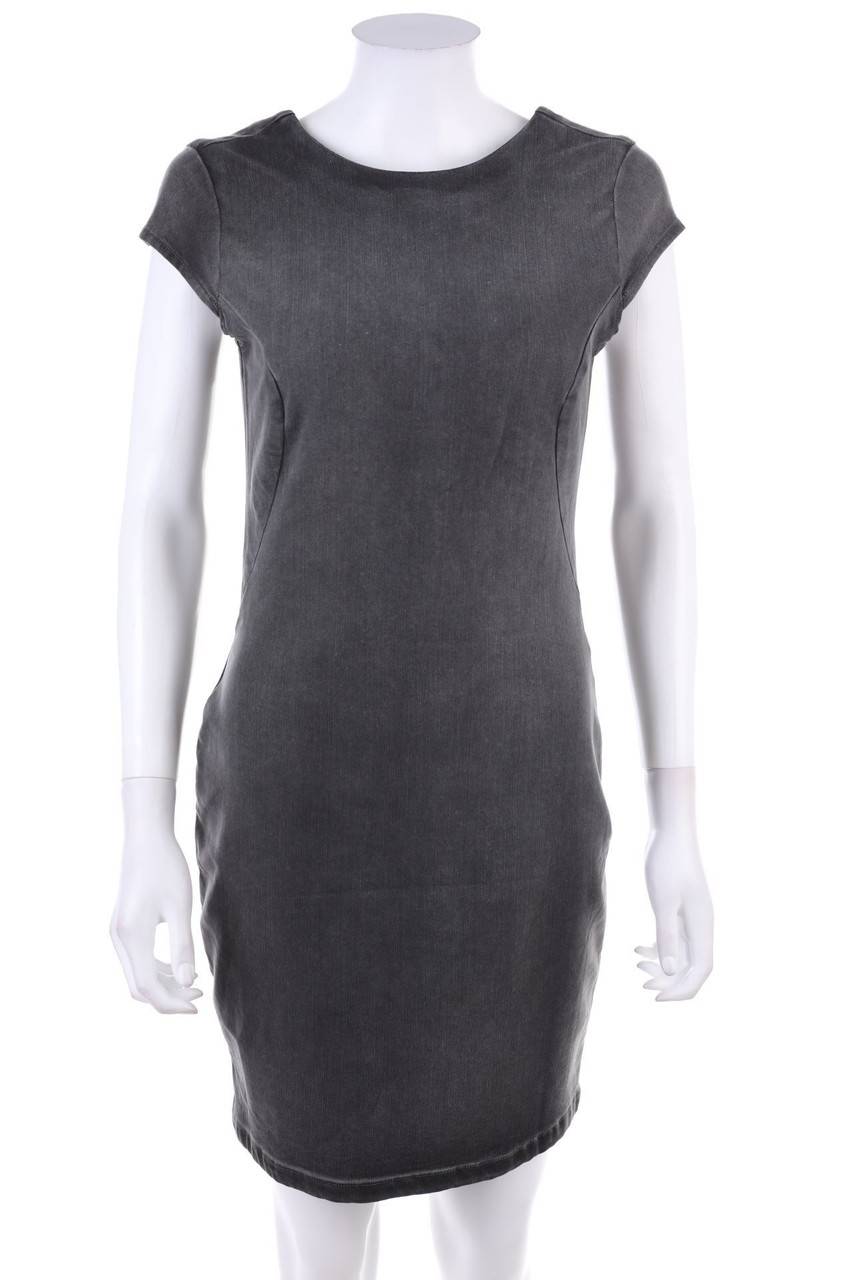 Carou Calvin Klein Jeans Denim-Etui-Kleid mit tiefem Rückenausschnitt