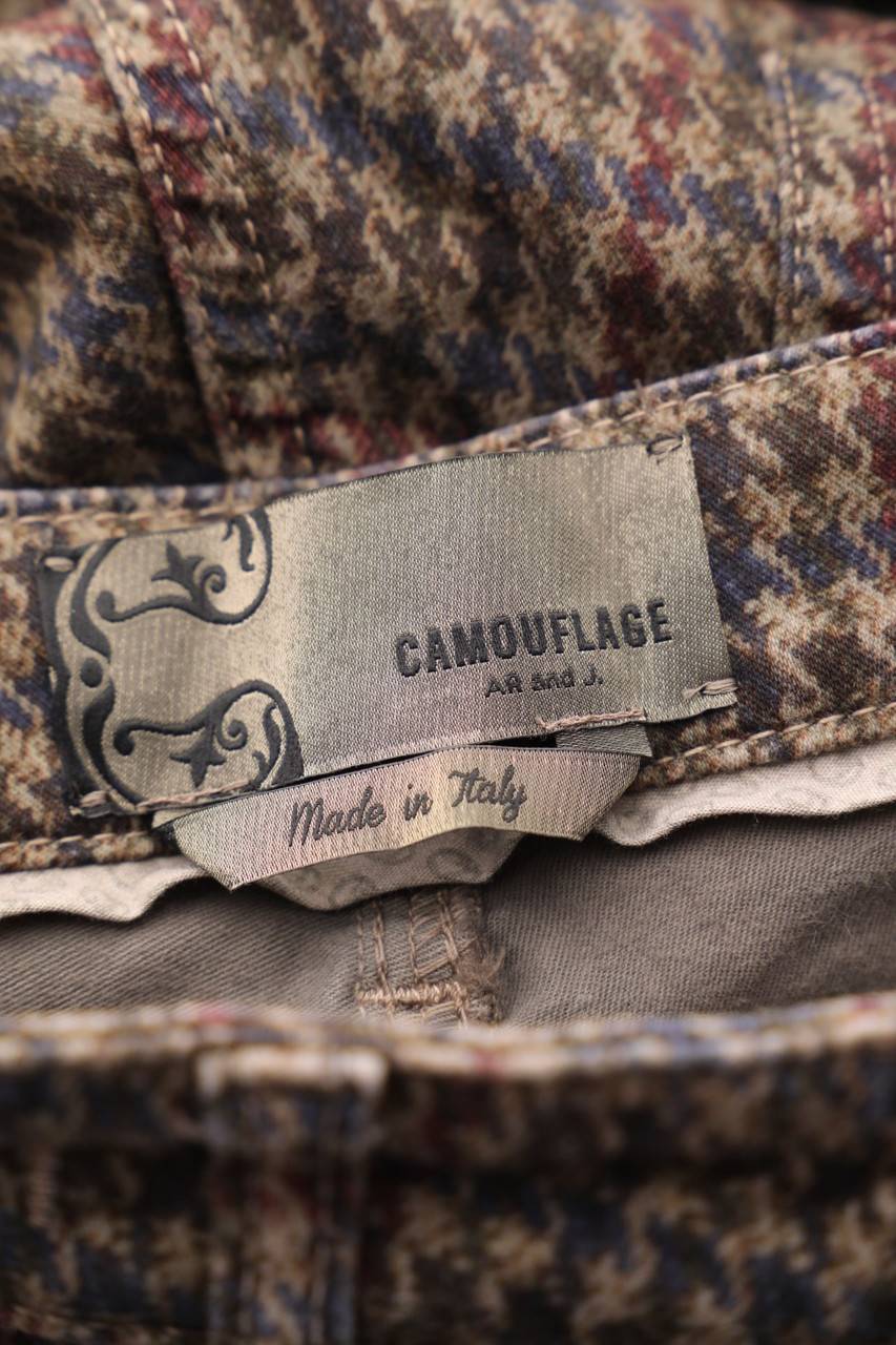 Carou CAMOUFLAGE AR AND J. Skinny-Hose Mit Karo-Muster