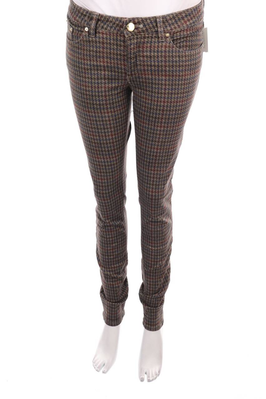 Carou CAMOUFLAGE AR AND J. Skinny-Hose mit Karo-Muster