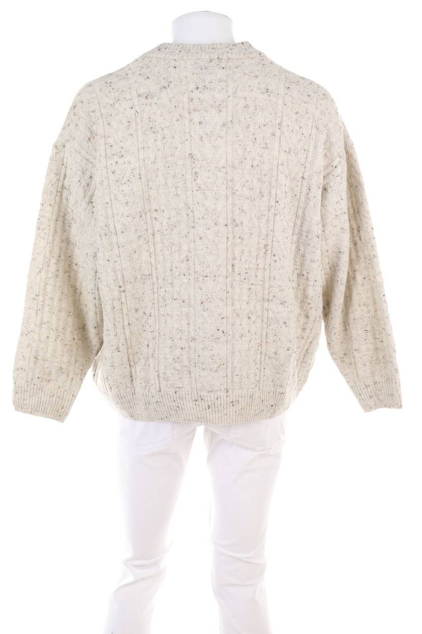 Carou CANDA By C&A Vintage-V-Neck-Pullover Aus Woll-Mix