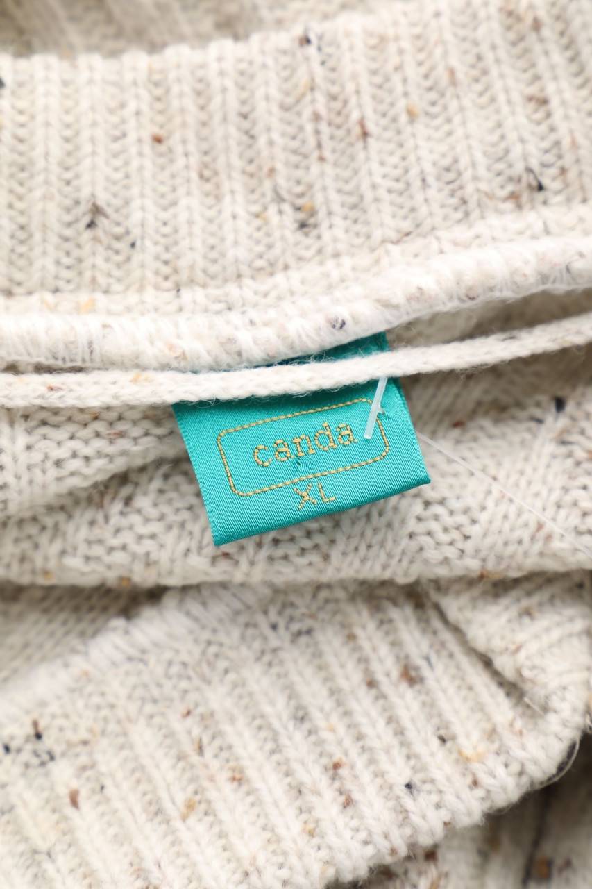 Carou CANDA By C&A Vintage-V-Neck-Pullover Aus Woll-Mix