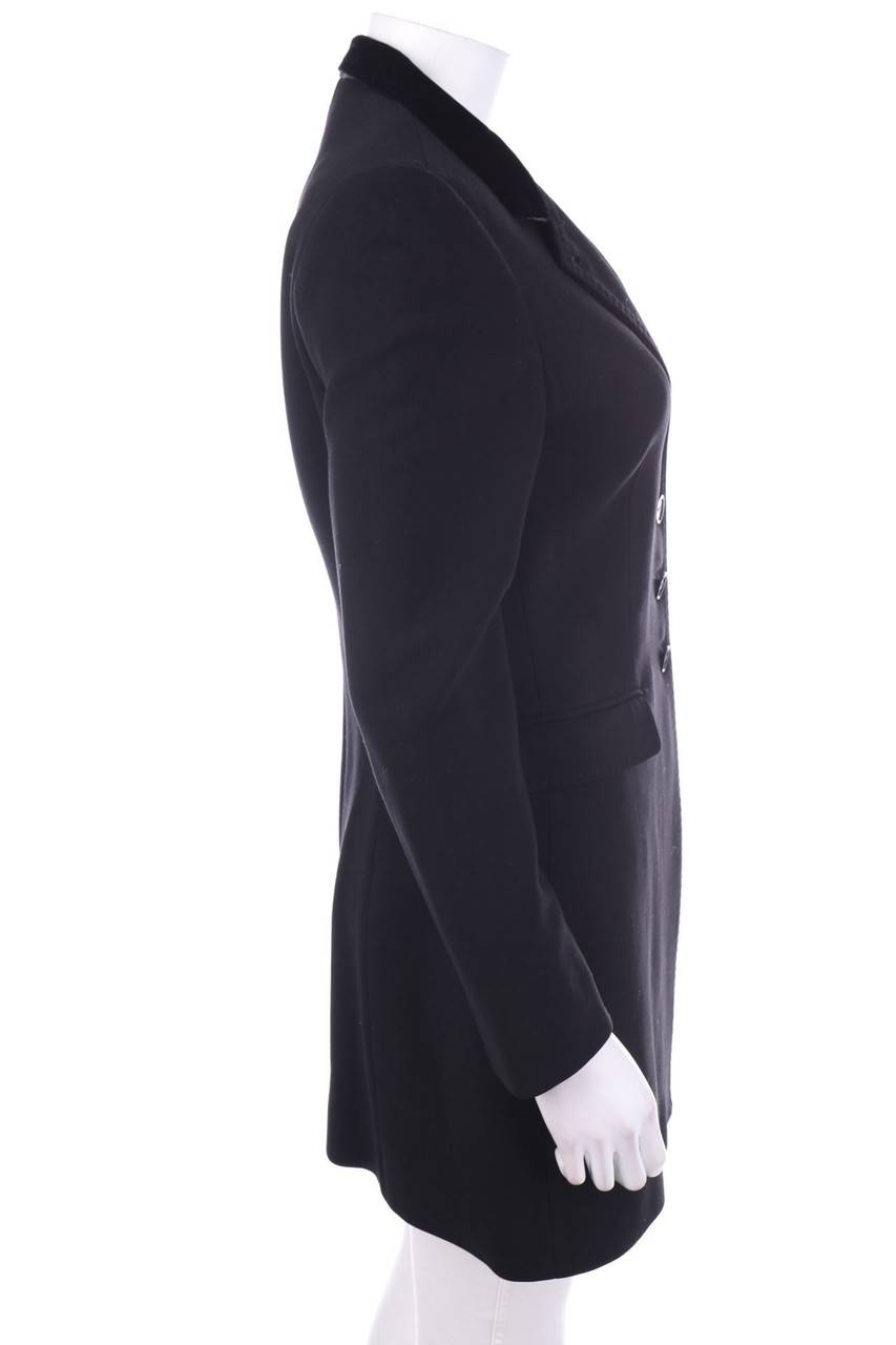 Carou Carducci Vintage-Blazer-Mantel Aus Schurwolle Mit Samt