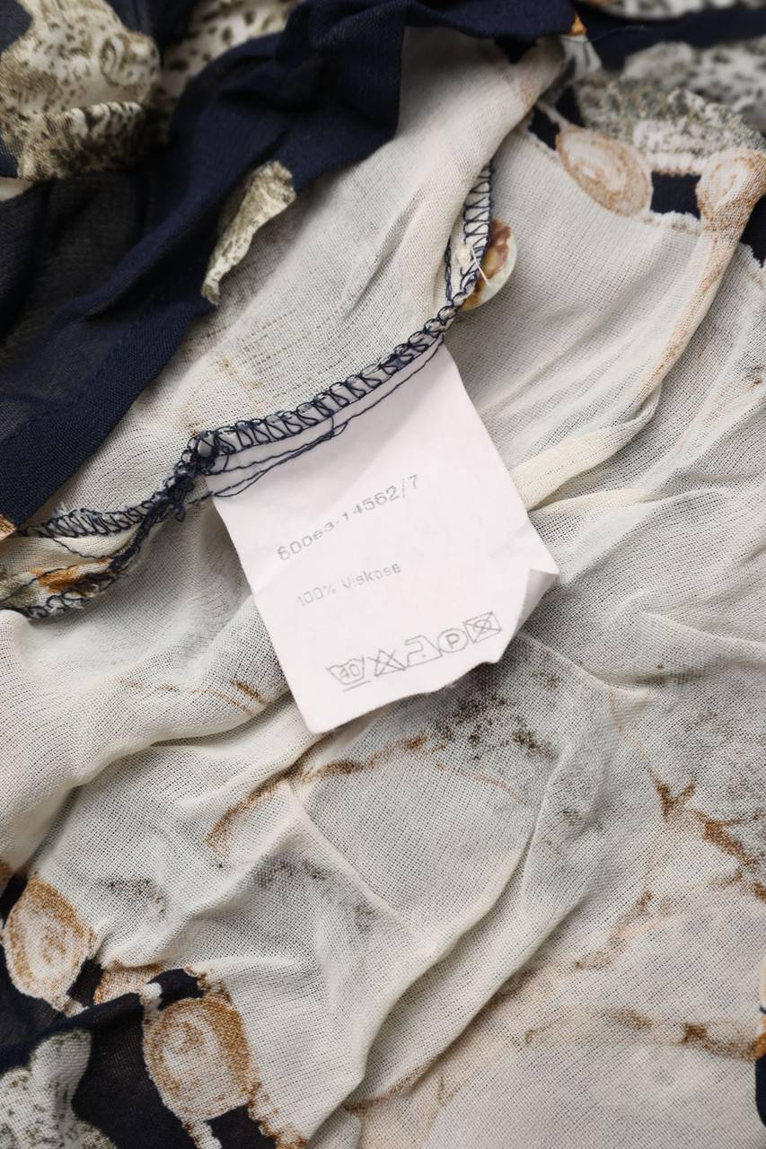 Carou CARLA FASINI Vintage-Hemd-Bluse Mit Kurzem Ärmel
