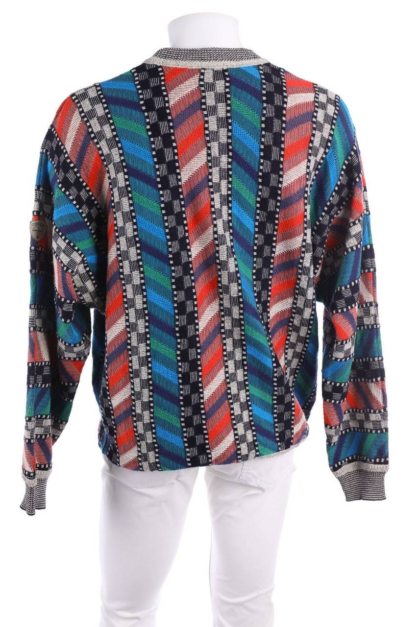 Carou CARLO COLUCCI Muster-Pullover Aus Baumwoll-Mix