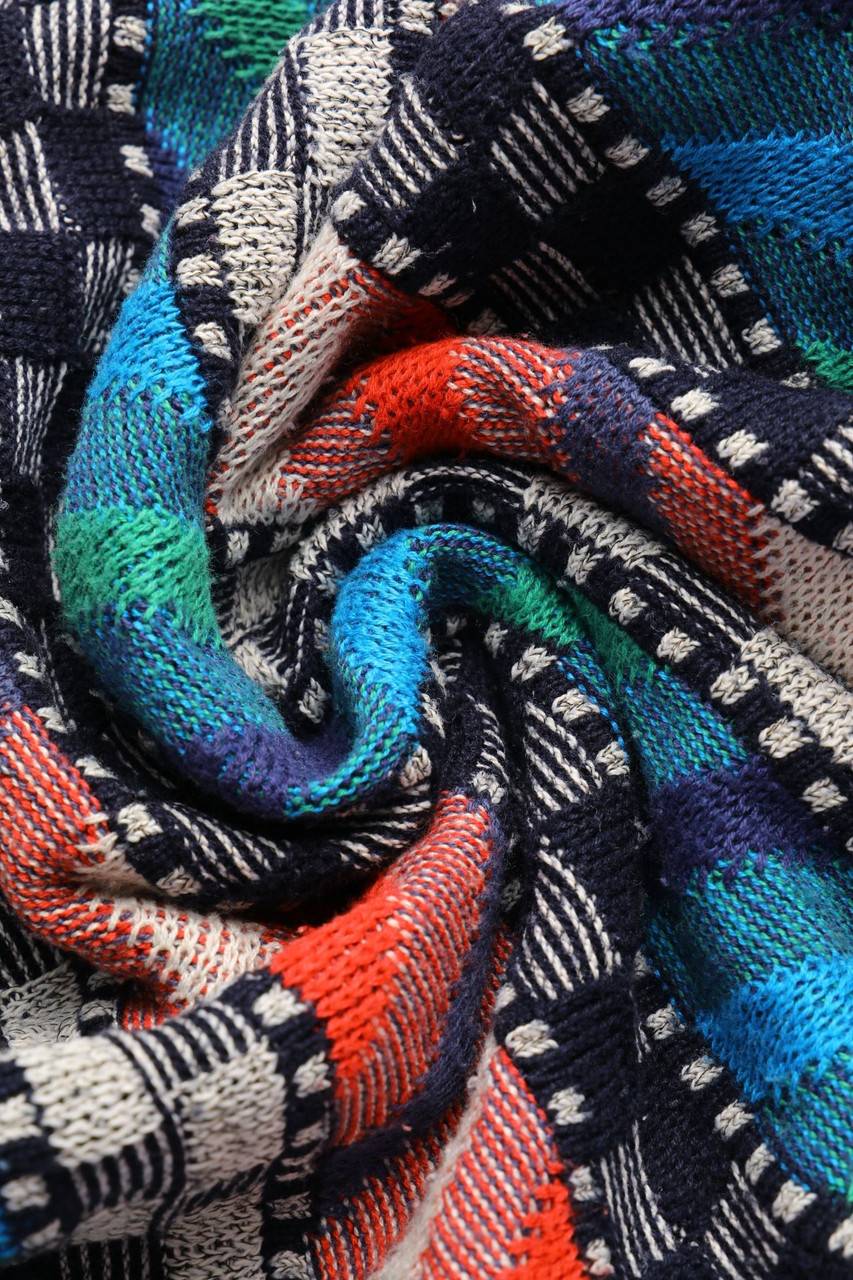 Carou CARLO COLUCCI Muster-Pullover Aus Baumwoll-Mix