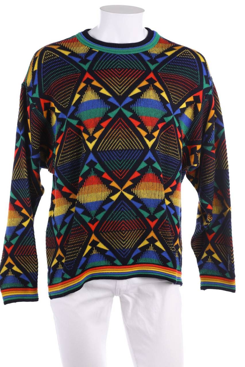 Carou CARLO COLUCCI Pullover mit geometrischem Muster