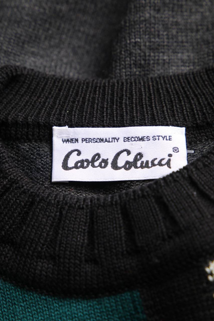 Carou CARLO COLUCCI Rundhals-Pullover Aus Schurwoll-Mix