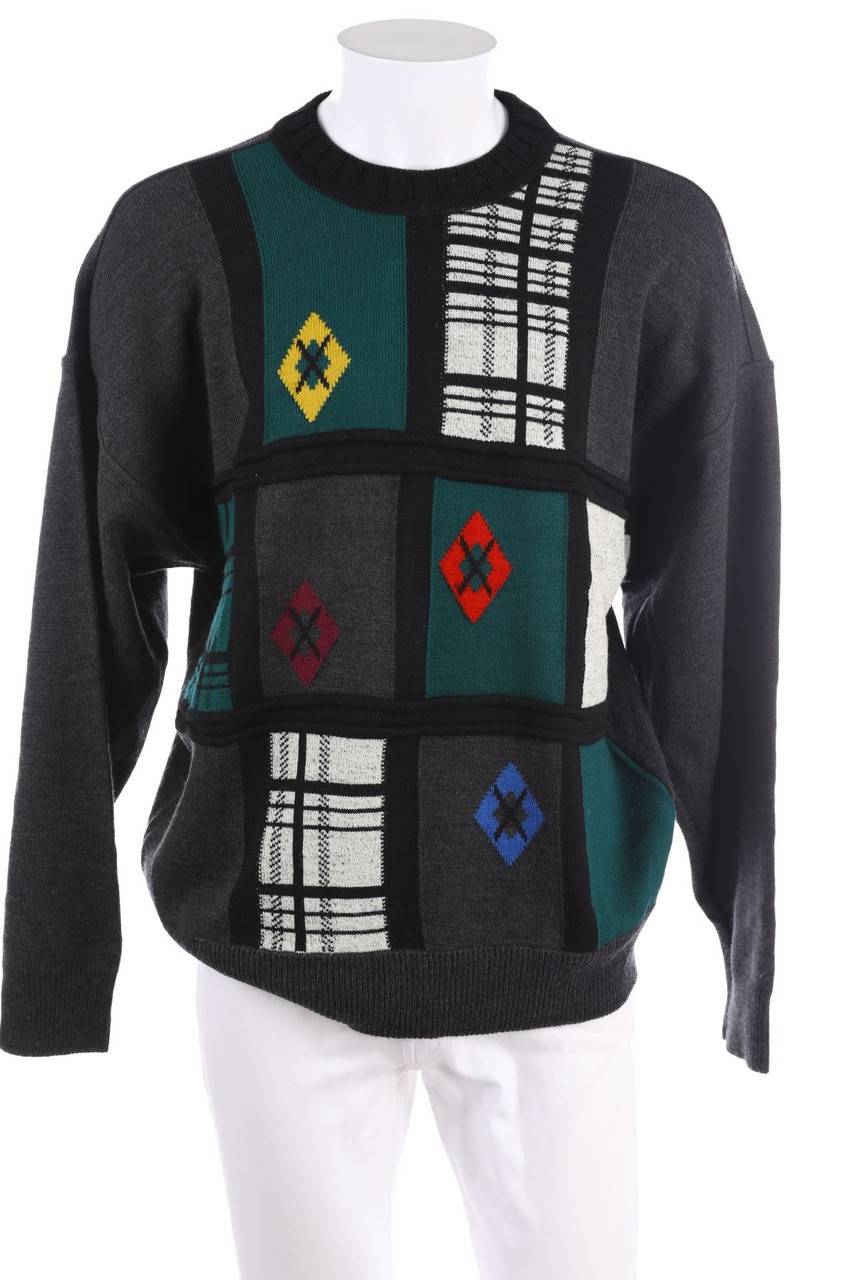 Carou CARLO COLUCCI Rundhals-Pullover aus Schurwoll-Mix