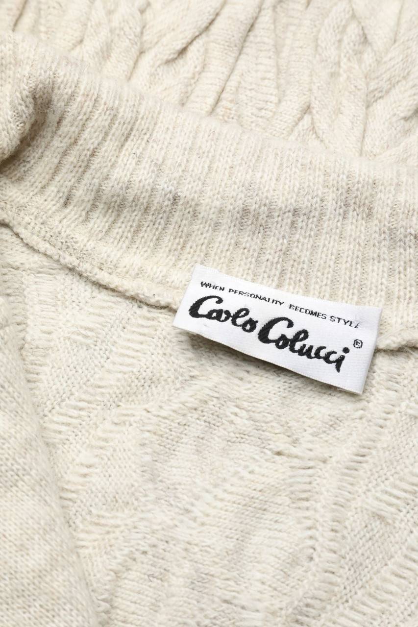 Carou CARLO COLUCCI Troyer-Pullover Aus Schurwoll-Mix