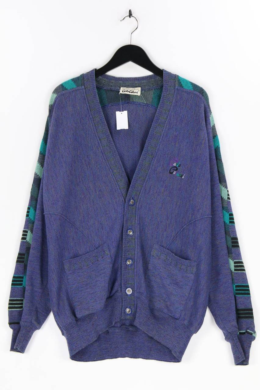 Carou CARLO COLUCCI Vintage-Cardigan aus Baumwoll-Mix