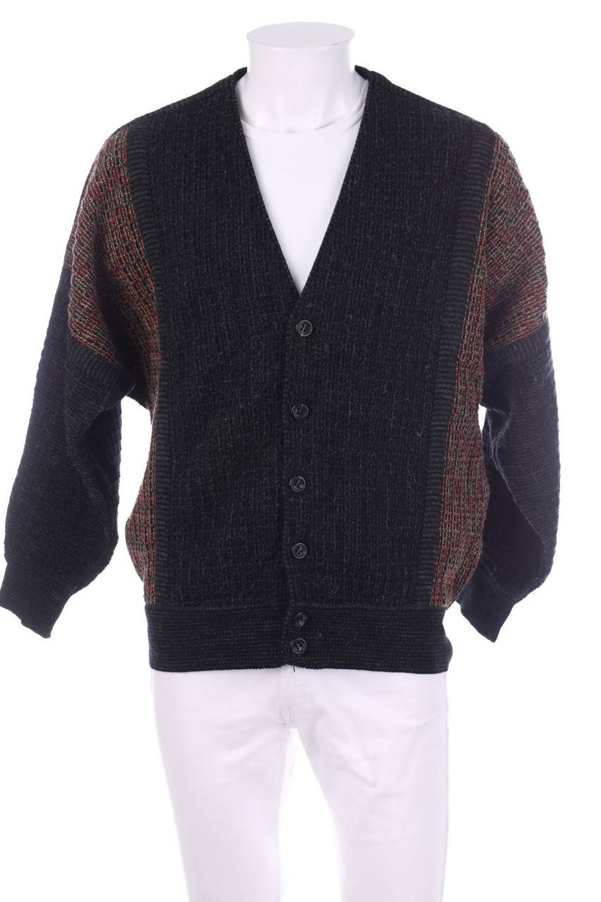 Carou CARLO COLUCCI Vintage-Cardigan aus Schurwoll-Mix