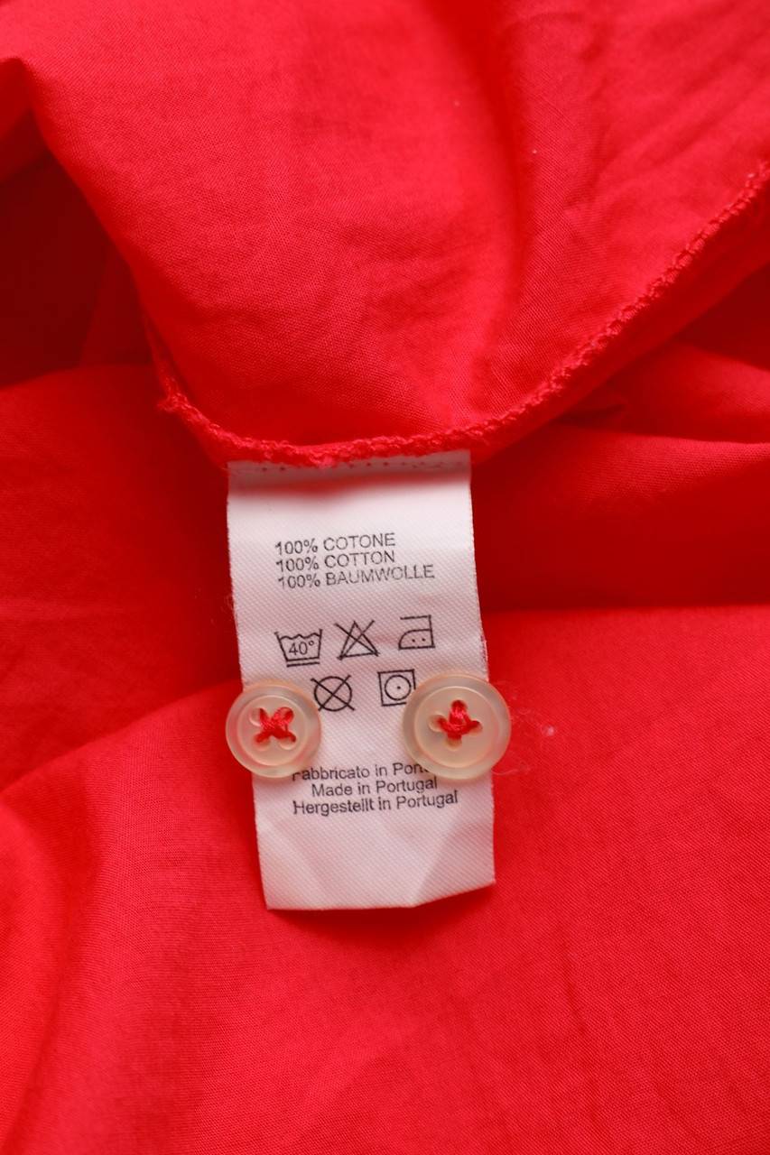 Carou 0039 ITALY Hemd-Bluse Mit Krempel-Ärmeln