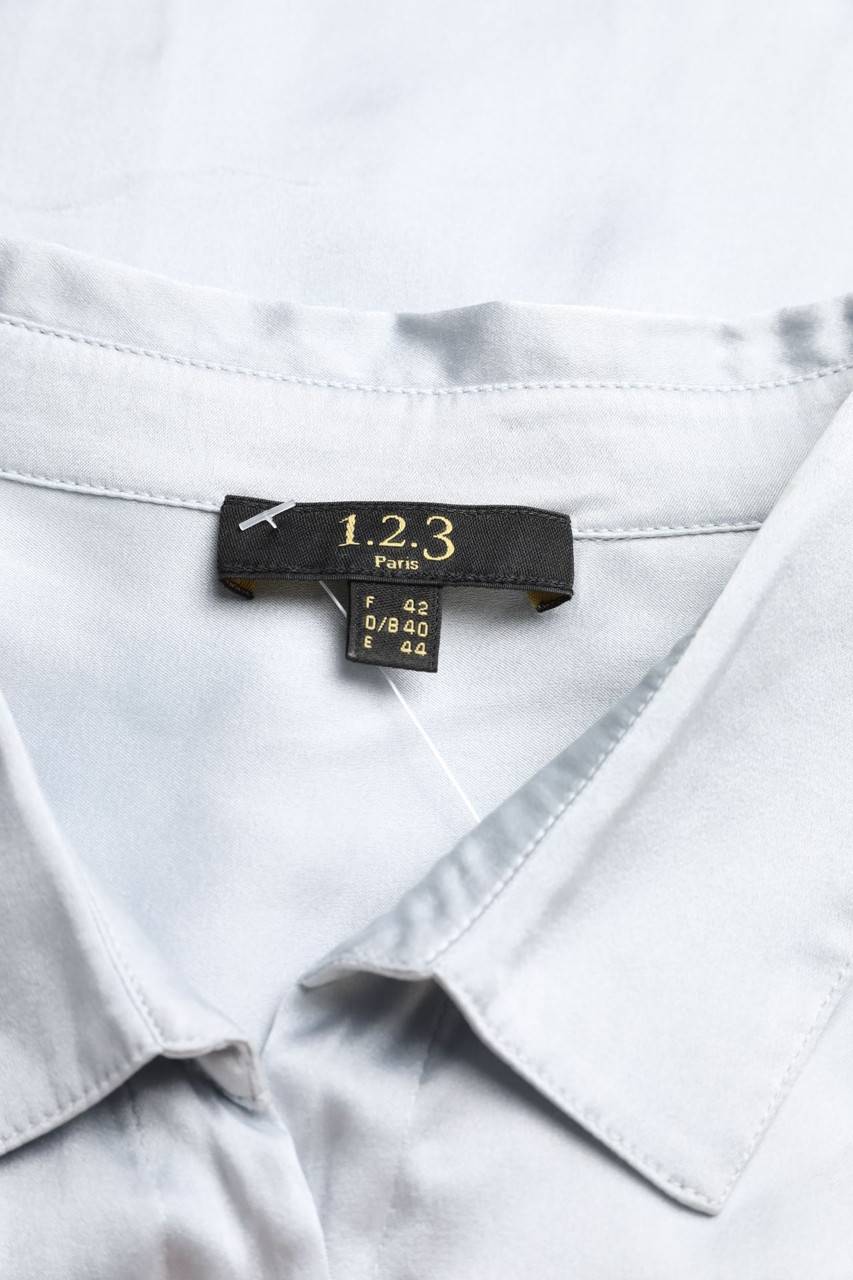 Carou 1.2.3. UN DEUX TROIS Paris Satin-Hemd-Bluse