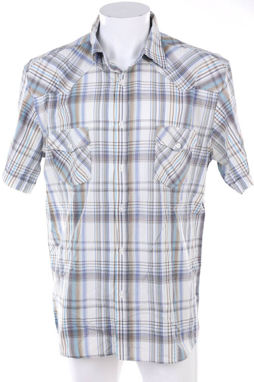Carou ACCANTO Kurzarm-Hemd mit Tartan-Muster