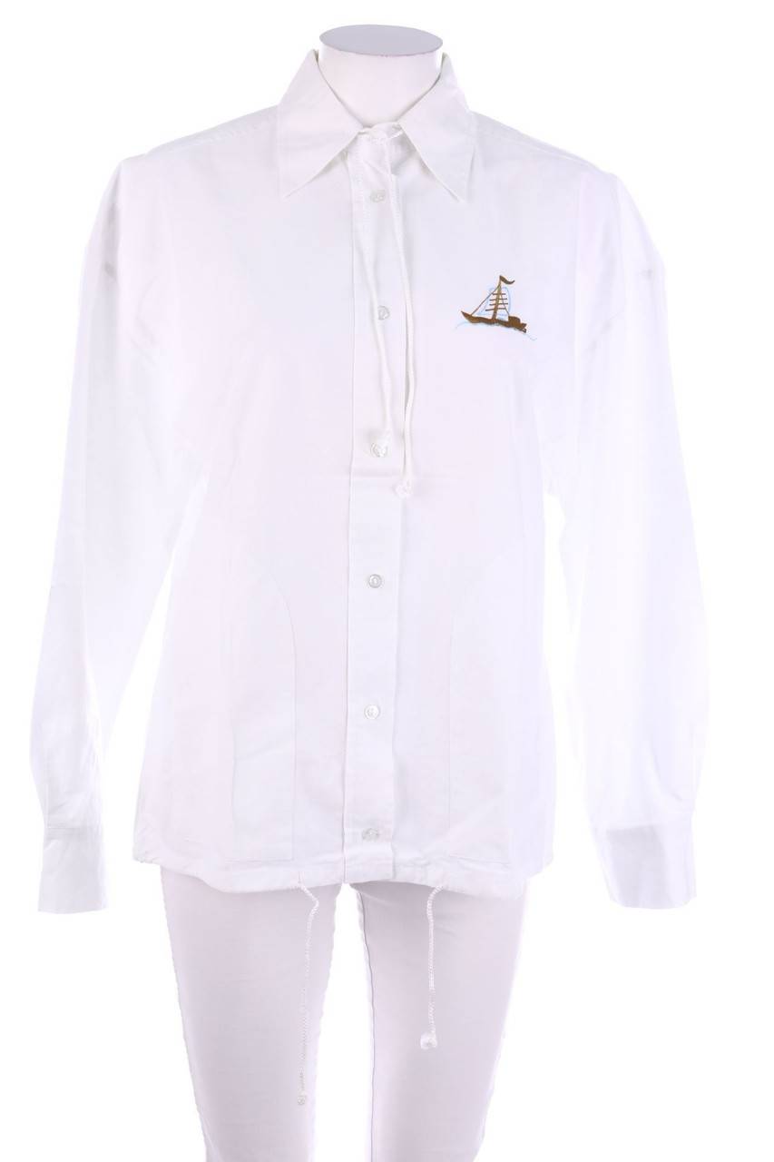 Carou Ackermann Hemd-Bluse mit Stickereien