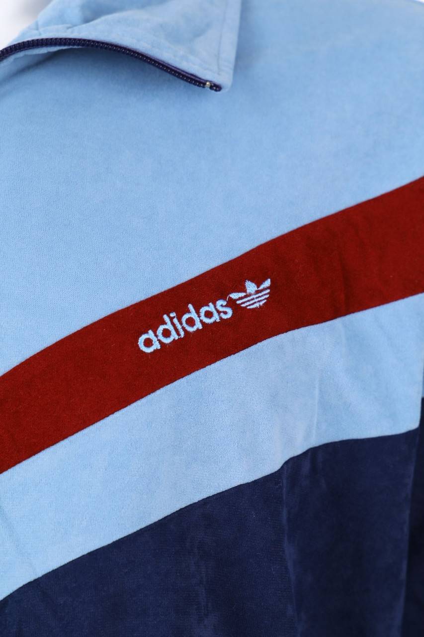 Carou Adidas 70s-Sportjacke Mit Chevron-Streifen