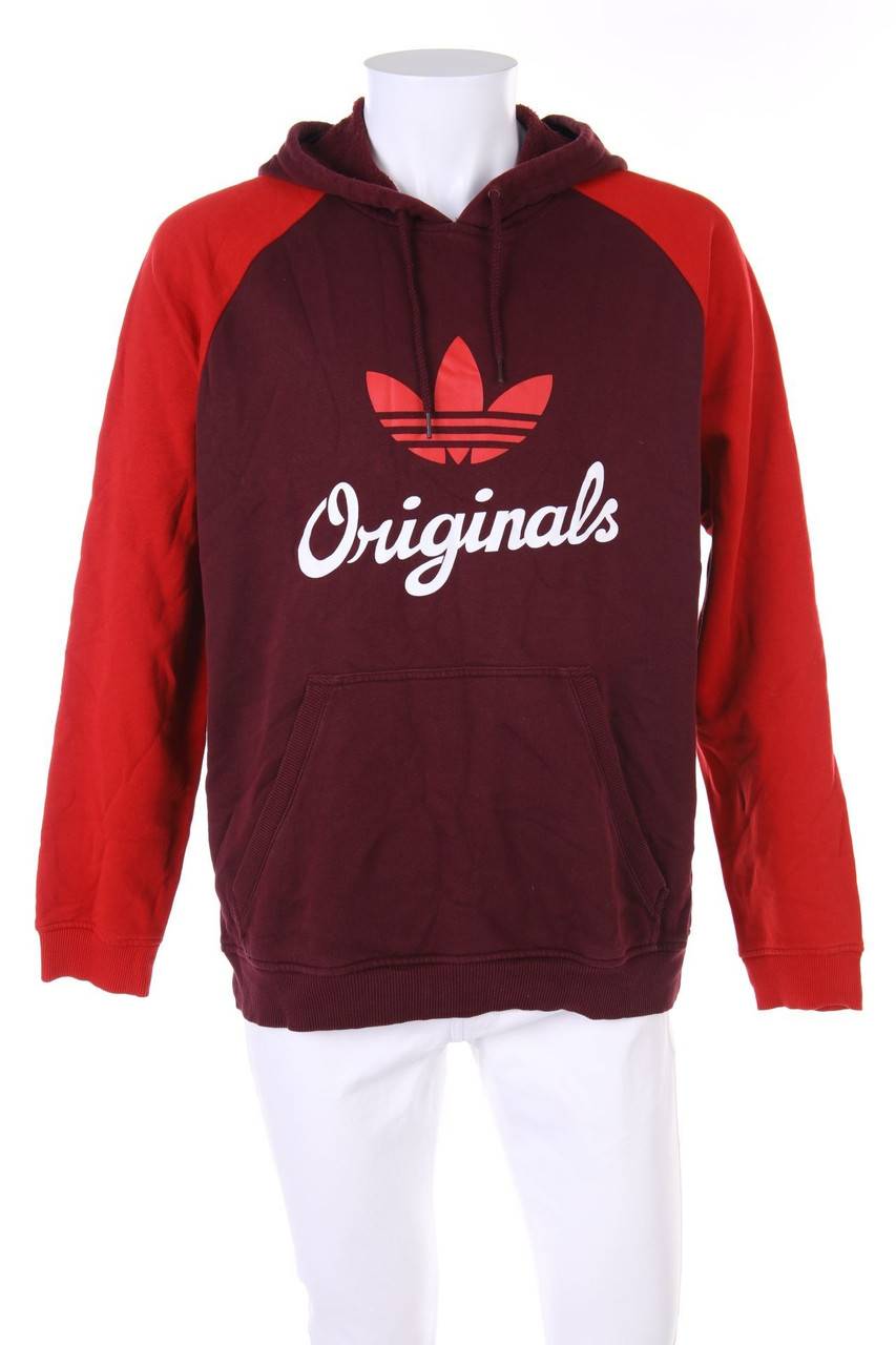 Carou adidas Kapuzen-Pullover mit Logo-Print