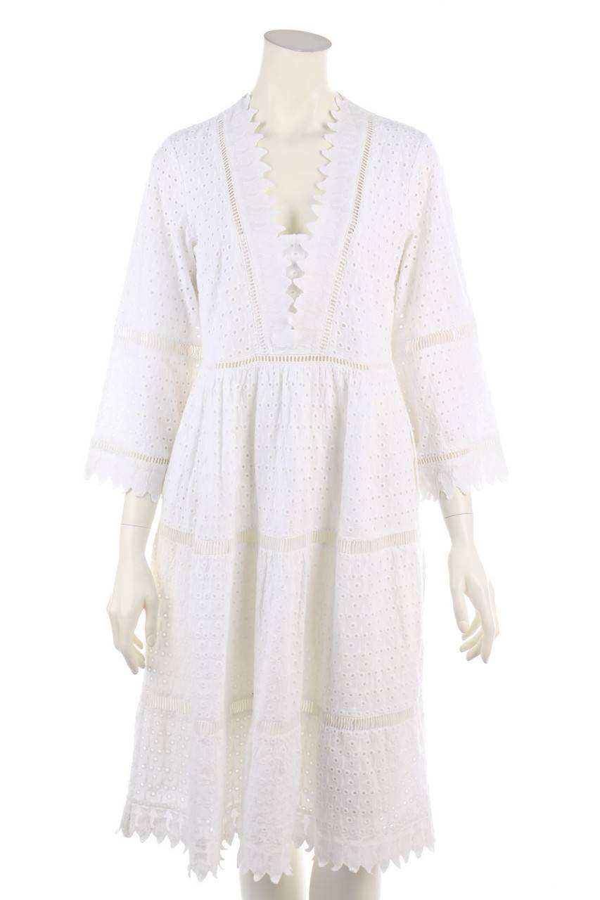 Carou ADOLFO DOMINGUEZ Boho-Kleid aus Lochspitze