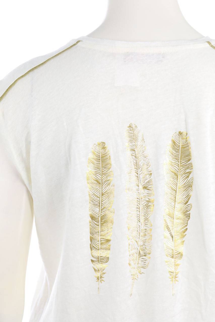 Carou Alberto Bini Leinen-Shirt Mit Print