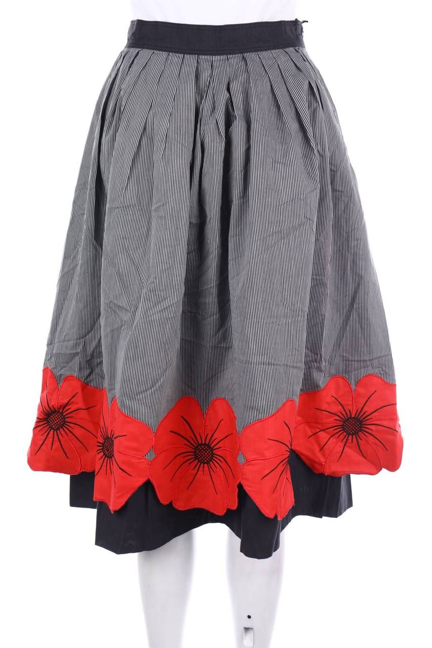 Carou ALEXANDER Vintage-Midirock Mit Blumen-Print