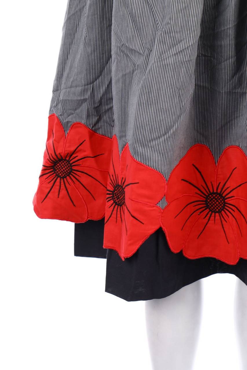 Carou ALEXANDER Vintage-Midirock Mit Blumen-Print