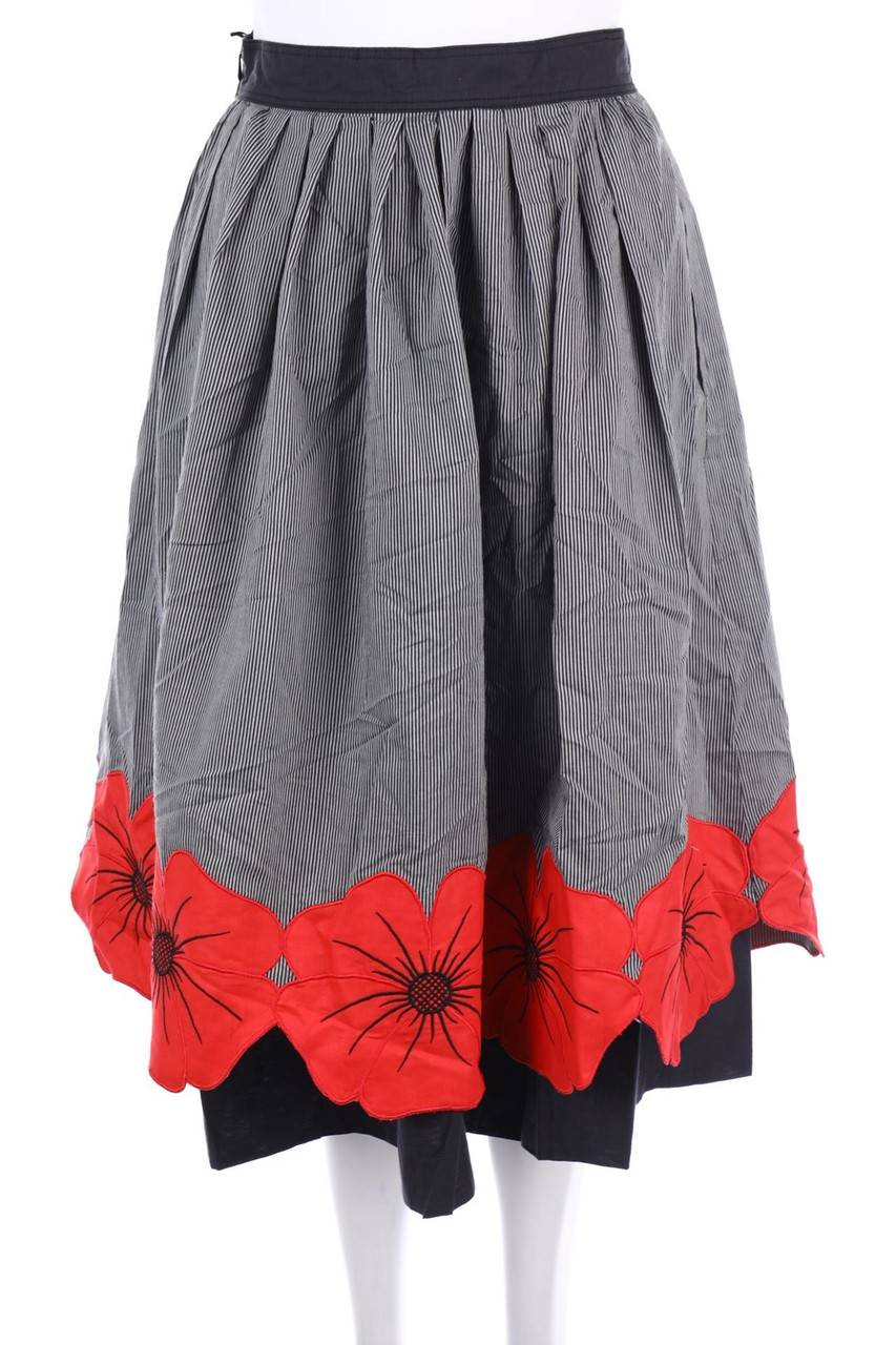 Carou ALEXANDER Vintage-Midirock mit Blumen-Print