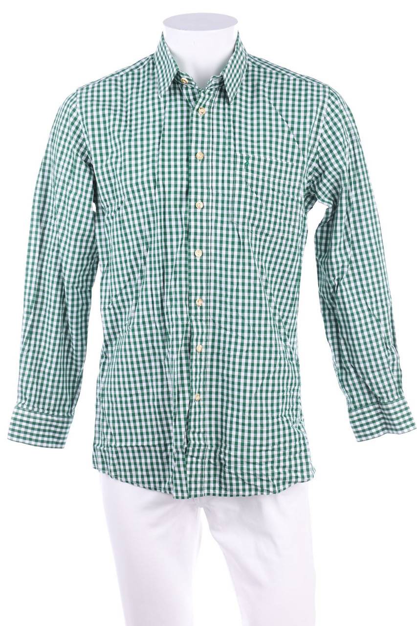 Carou Almsach kariertes Hemd mit Logo-Stickerei