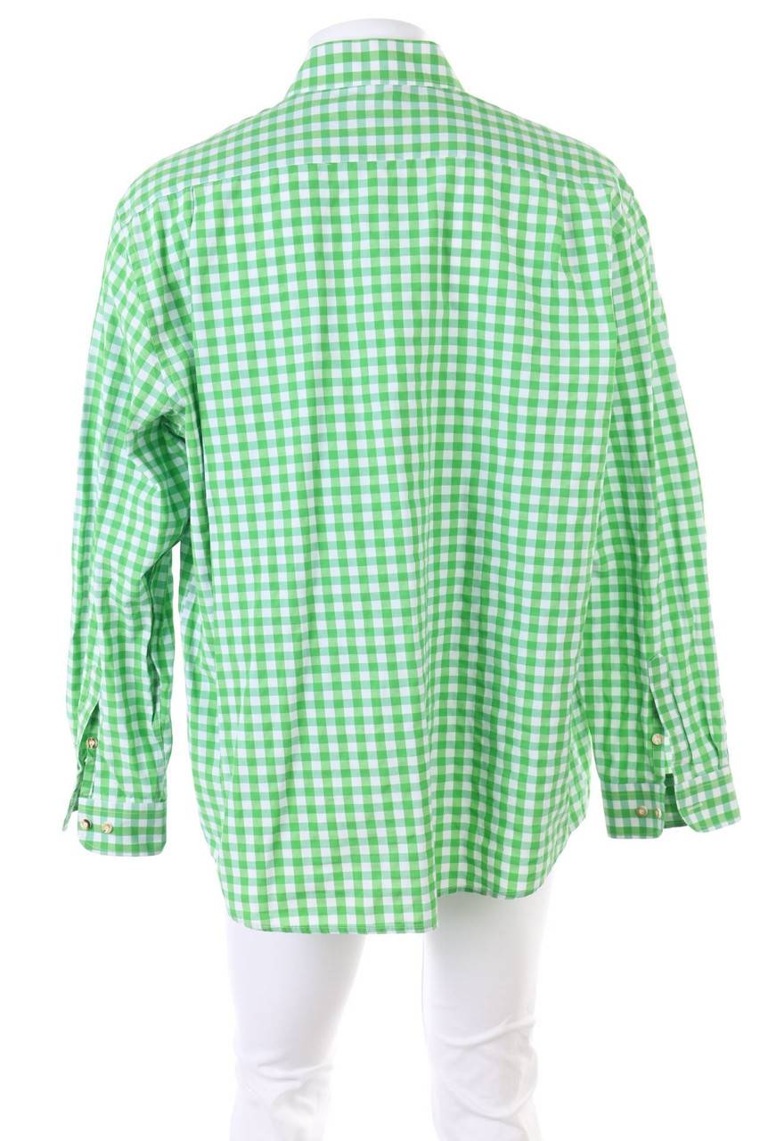 Carou Almsach Trachten-Hemd Mit Karo-Muster