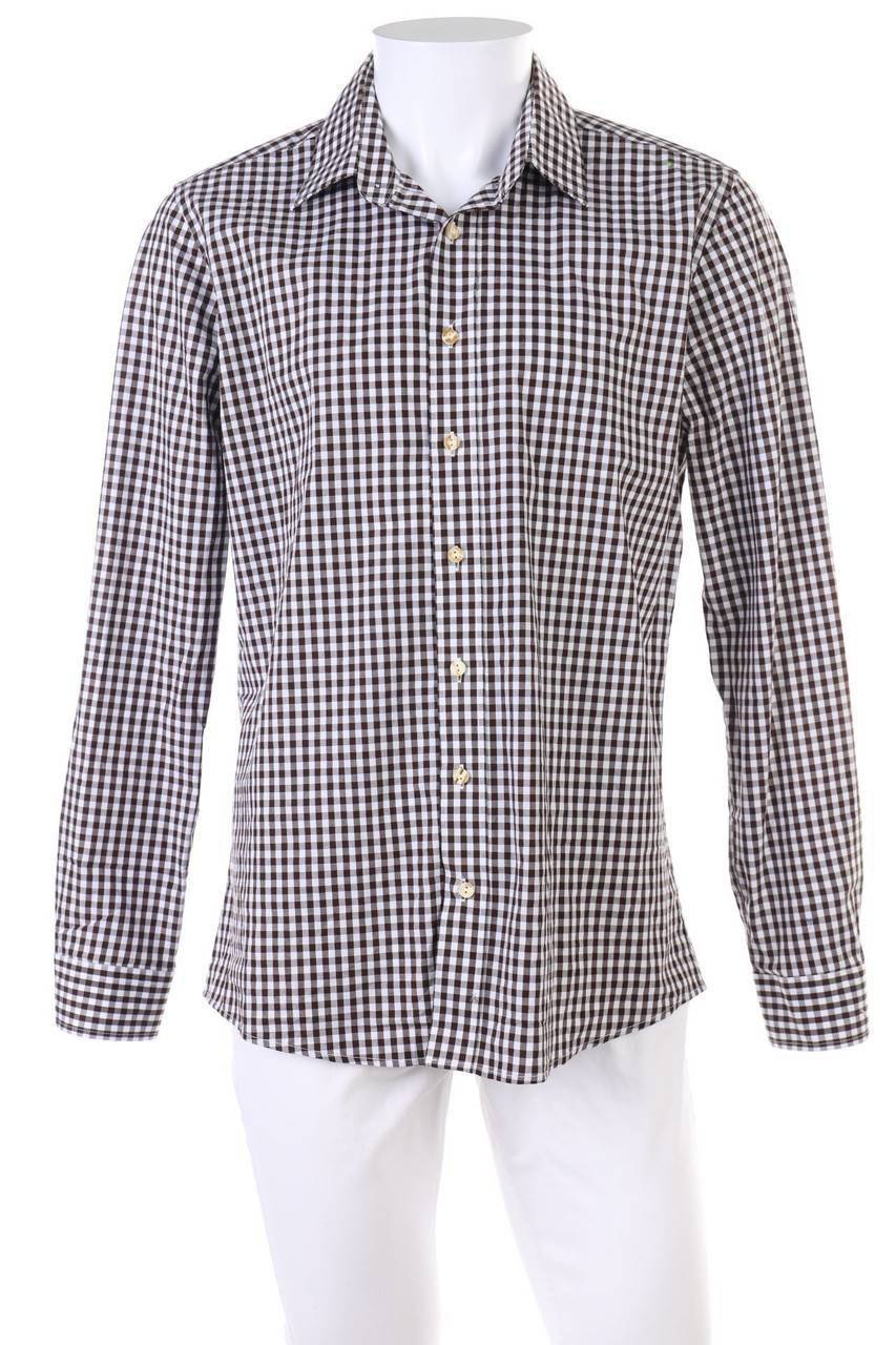 Carou Almsach Trachten-Hemd mit Karo-Muster