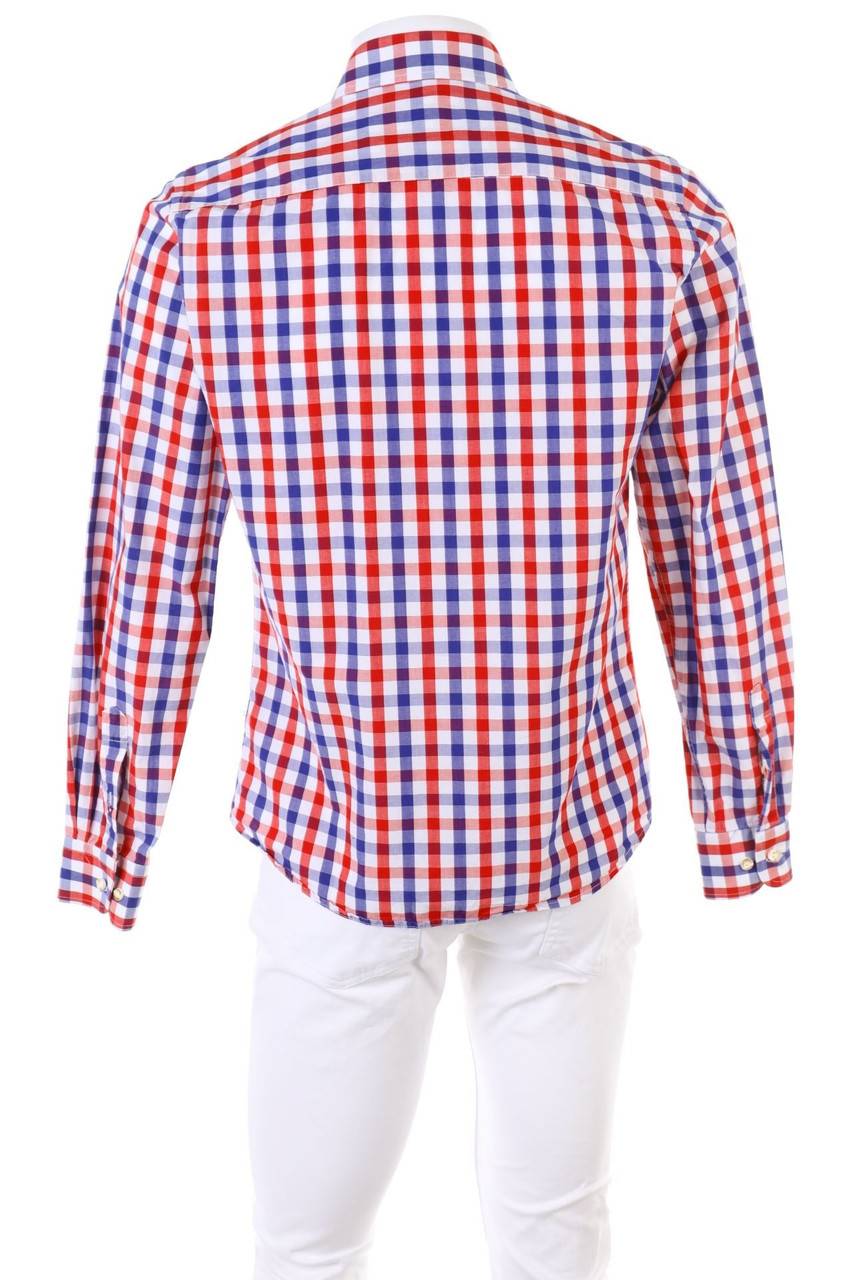 Carou Almsach Trachten-Hemd Mit Karo-Muster