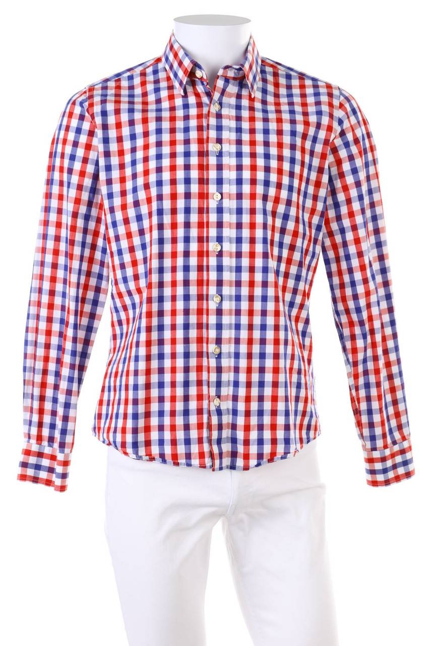 Carou Almsach Trachten-Hemd mit Karo-Muster