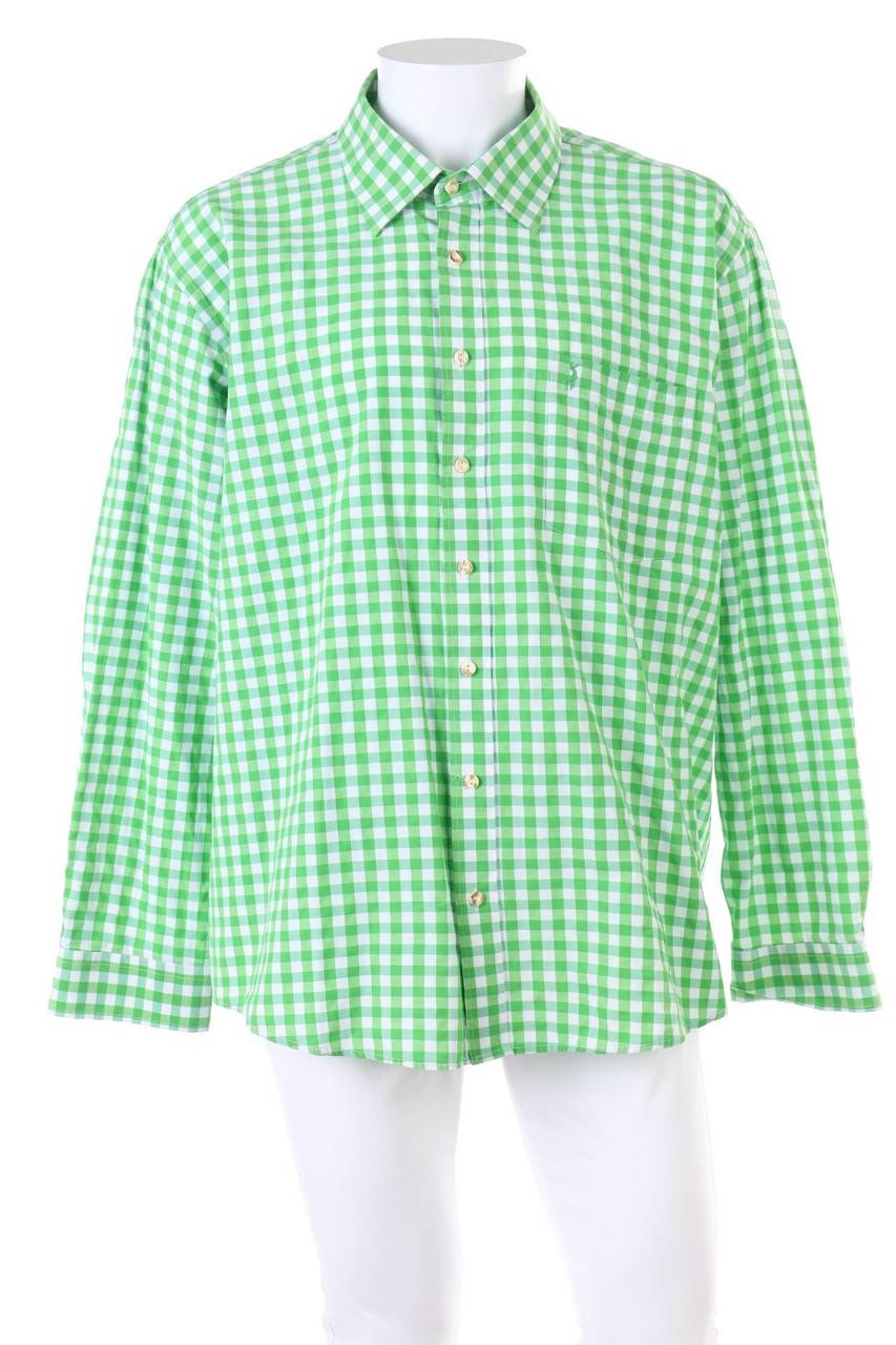 Carou Almsach Trachten-Hemd mit Karo-Muster