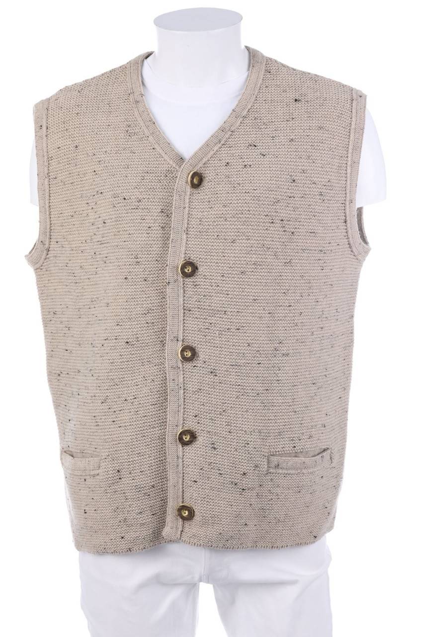 Carou Alphorn Trachten-Weste aus Woll-Mix