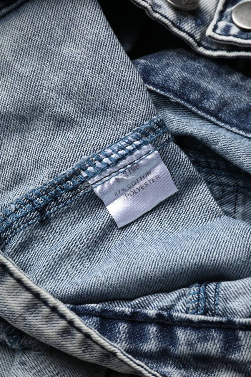 Carou Amazing QUEEN Denim-Weste Mit Strass-Steinen