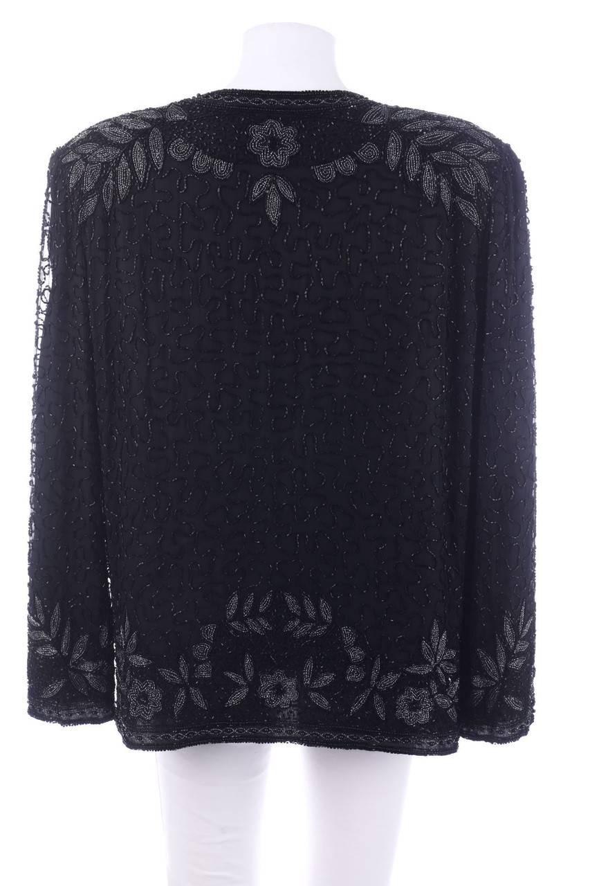 Carou American Style Jacke Aus Seide Mit Perlen