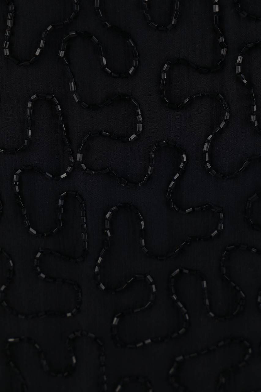 Carou American Style Jacke Aus Seide Mit Perlen