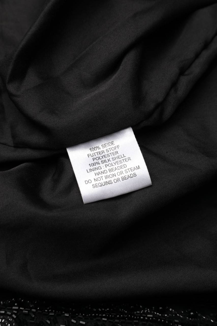 Carou American Style Jacke Aus Seide Mit Perlen