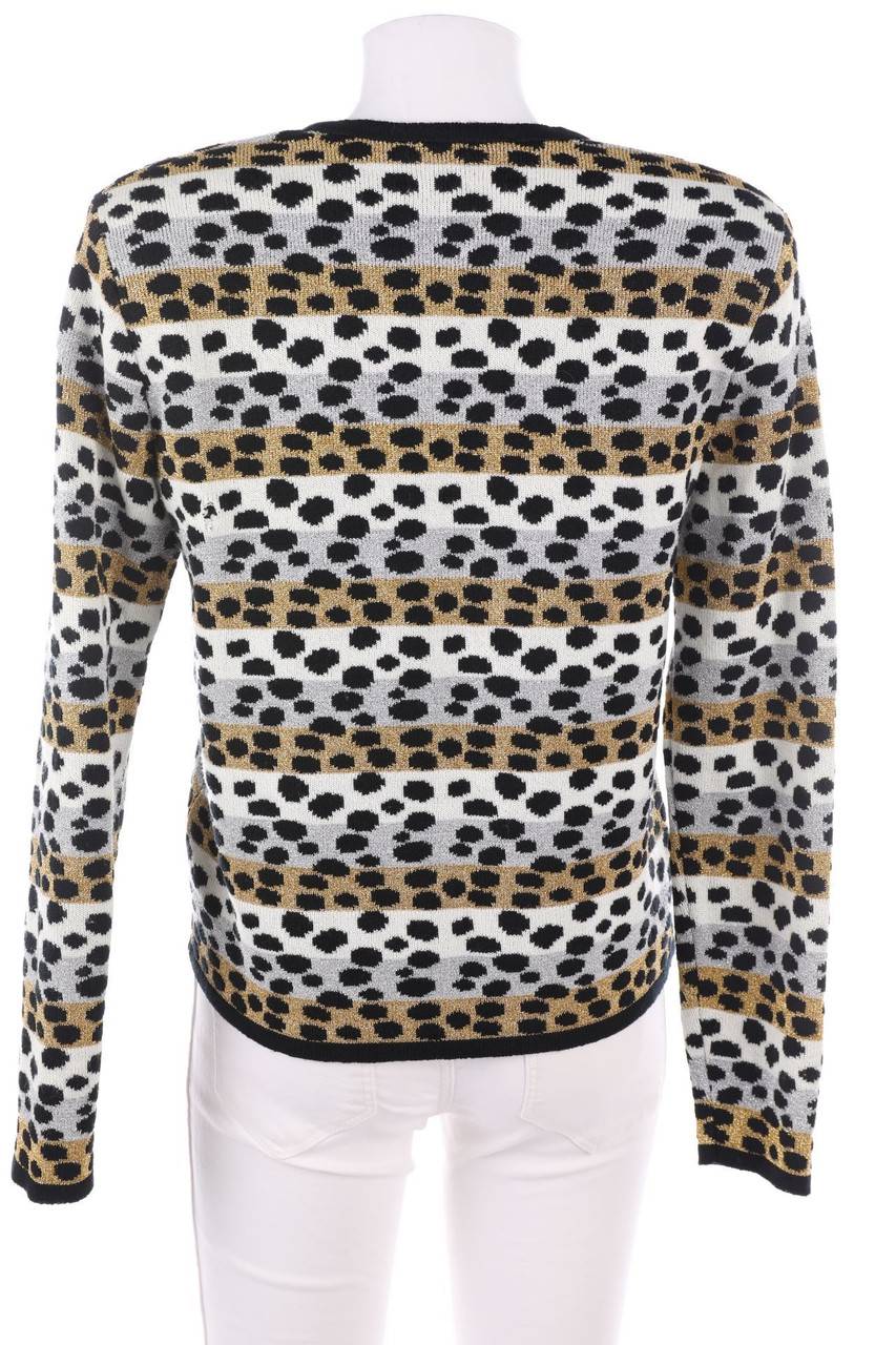 Carou Ami Knits Glitzer-Cardigan Mit Print