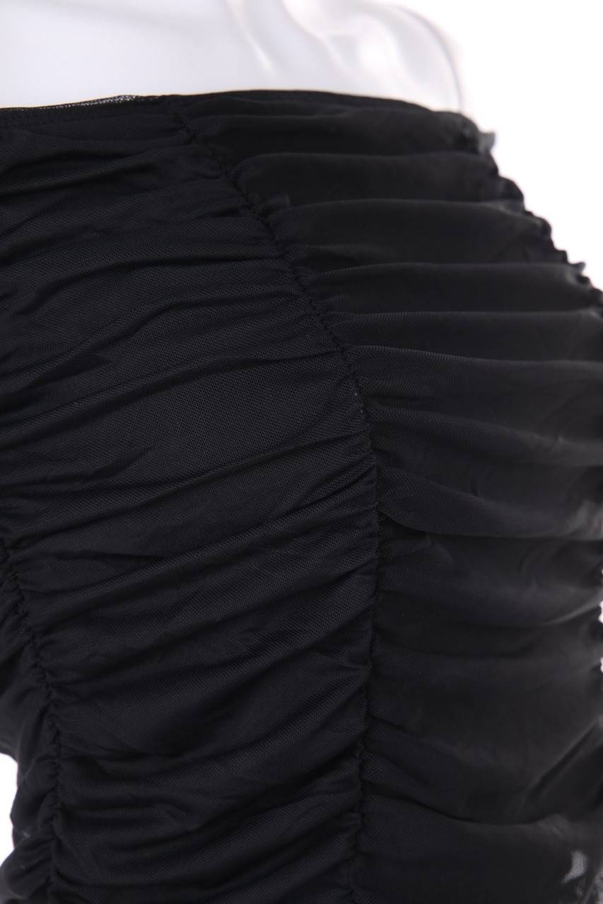 Carou AMISU Cropped-Bluse Mit Raffungen