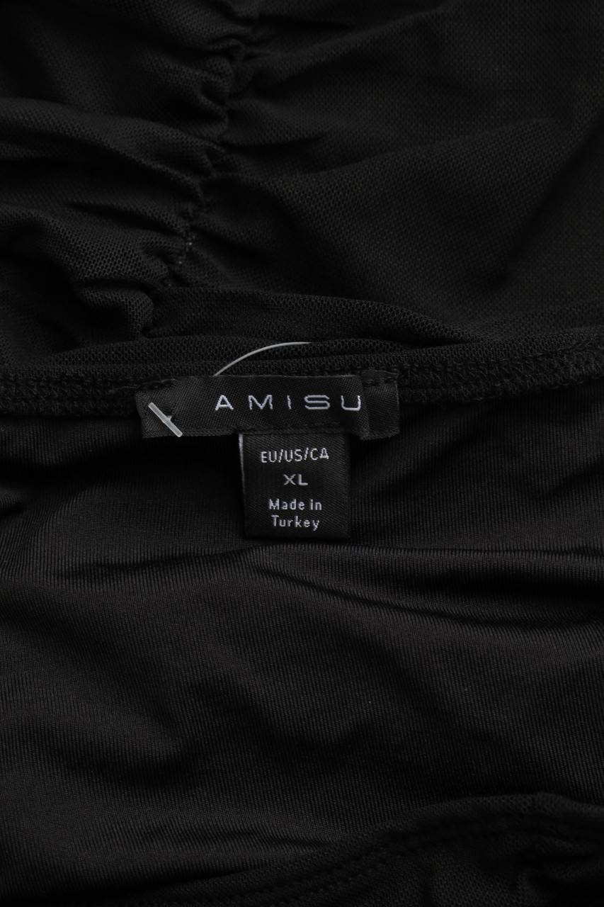 Carou AMISU Cropped-Bluse Mit Raffungen