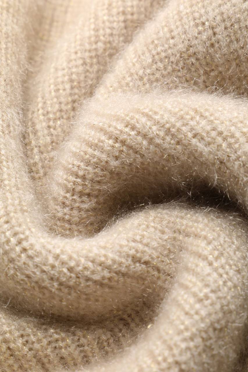 Carou AMISU Glitzer-Strick-Pullover