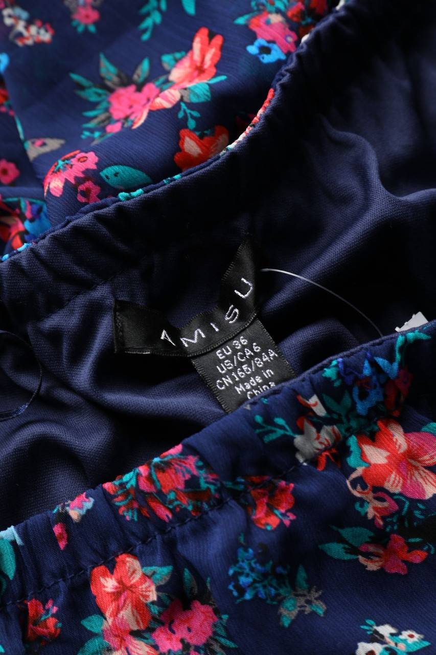 Carou AMISU Volants-Party-Kleid Mit Blumen-Print