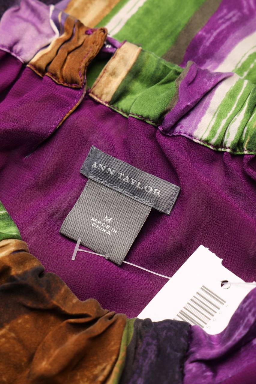 Carou ANN TAYLOR Blusentop Mit Streifen