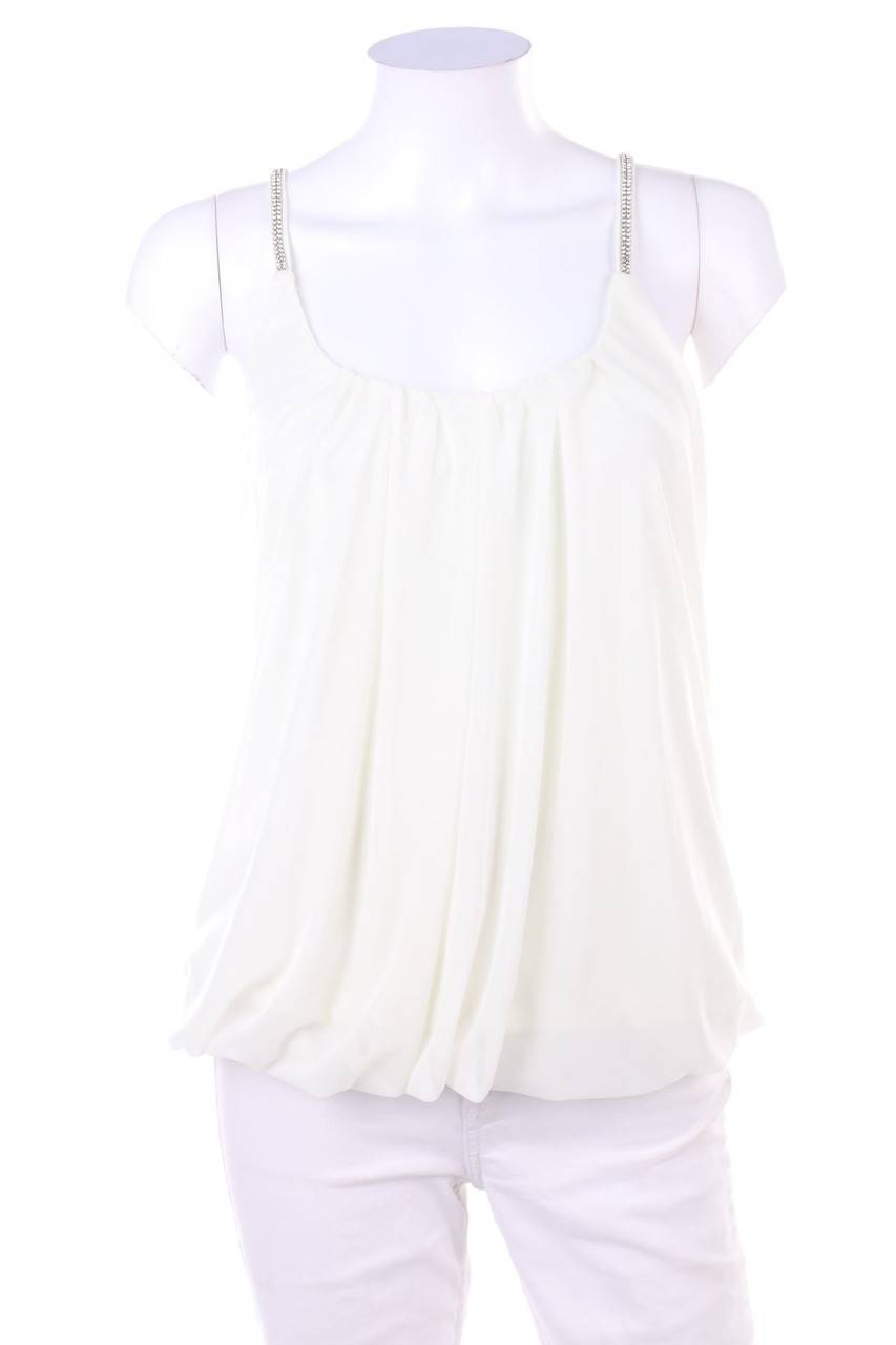 Carou APART Ballon-Blusentop mit Strass-Steinen