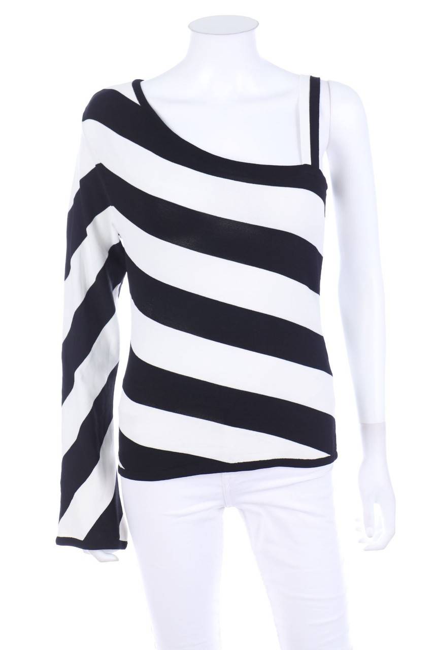 Carou APART One Shoulder-Pullover mit Streifen