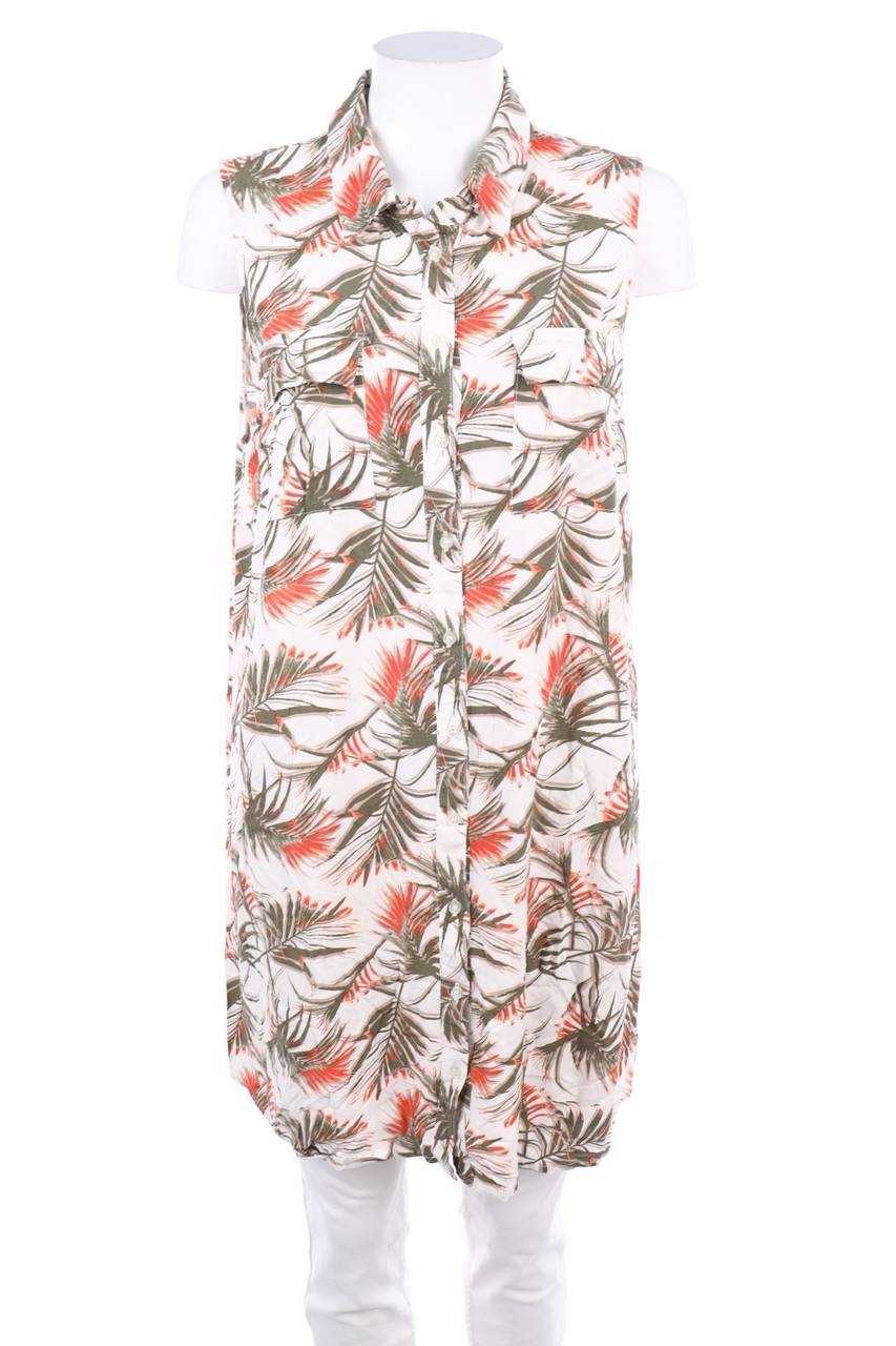 Carou Apricot Print-Blusentop