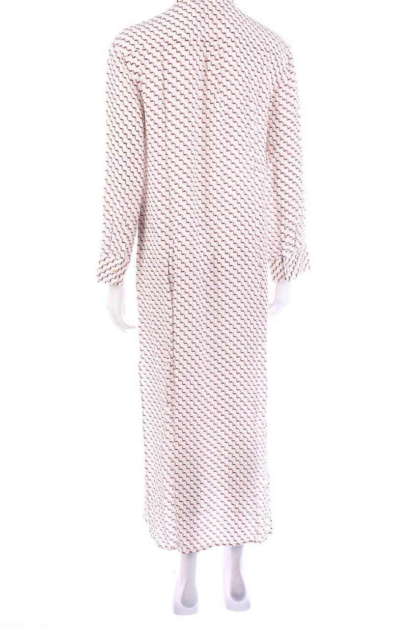 Carou ASCENO Seidenkleid Mit Zickzack-Muster