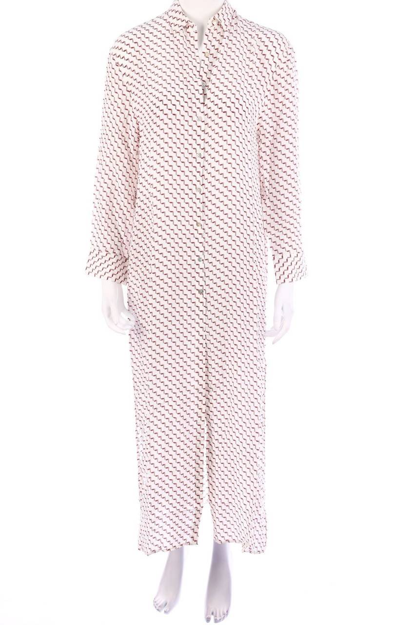 Carou ASCENO Seidenkleid mit Zickzack-Muster